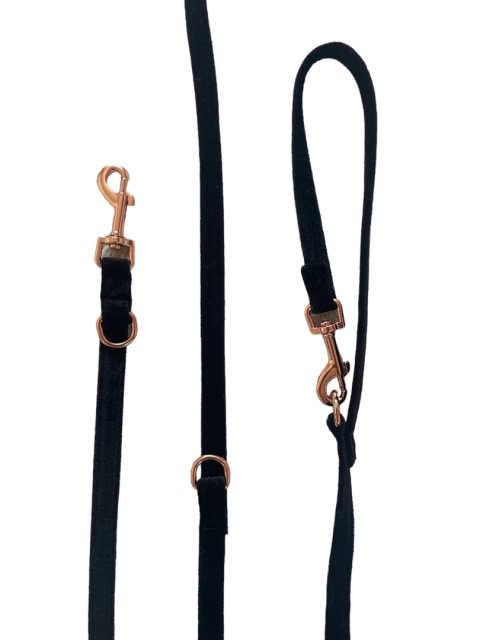 CZARNA smycz dla psa