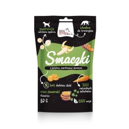 Smaczki dla psa z batatem, marchewką i bananem [WEGE]