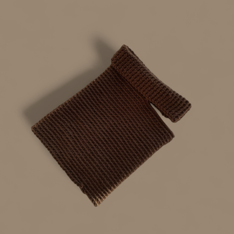 Sweterek 100% wełna merino - CZEKOLADA